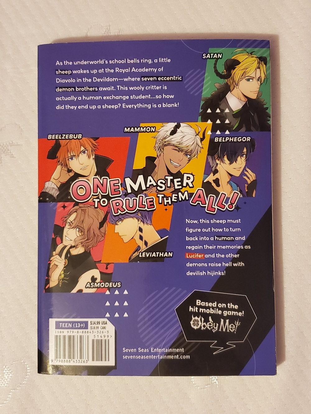 Obey Me! The Comic Volume 1 by Subaru Nitou / NTT Solmare Manga Paperback Book - Picture 4 of 12